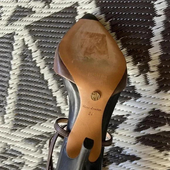 Massimo Dutti |  3 Tone- Double Strap Heels - Picture 9 of 12